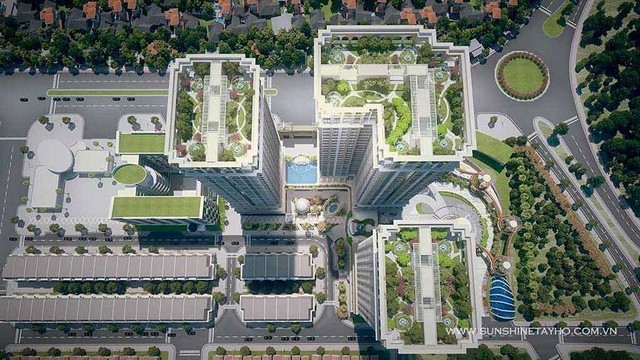 Chính chủ cho thuê shophouse thấp tầng Sunshine Riverside Tây Hồ, mẫu liền kề 150m2 hướng Bắc 1