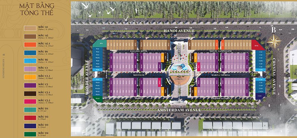 Mặt bằng thiết kế Noble Palace Tây Hồ Ciputra