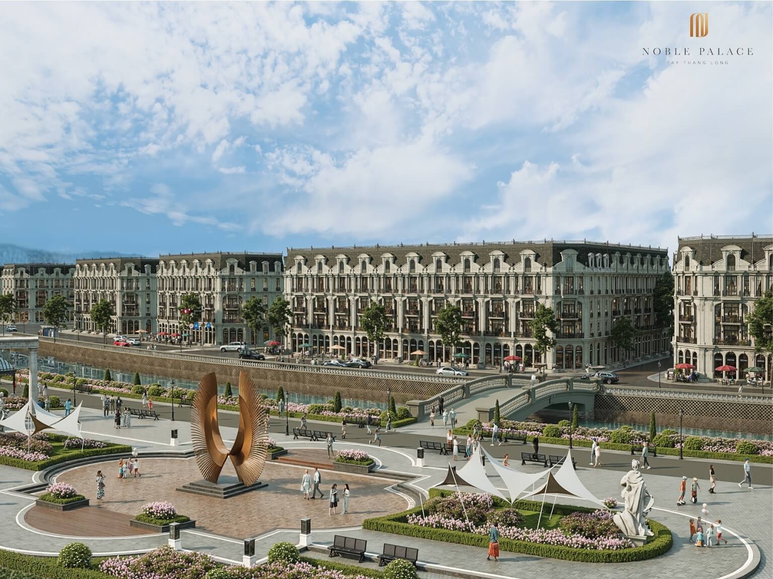 Nhà mẫu Noble Palace Tây Thăng Long Đan Phượng - Dấu ấn châu Âu đậm nét trong từng thiết kế