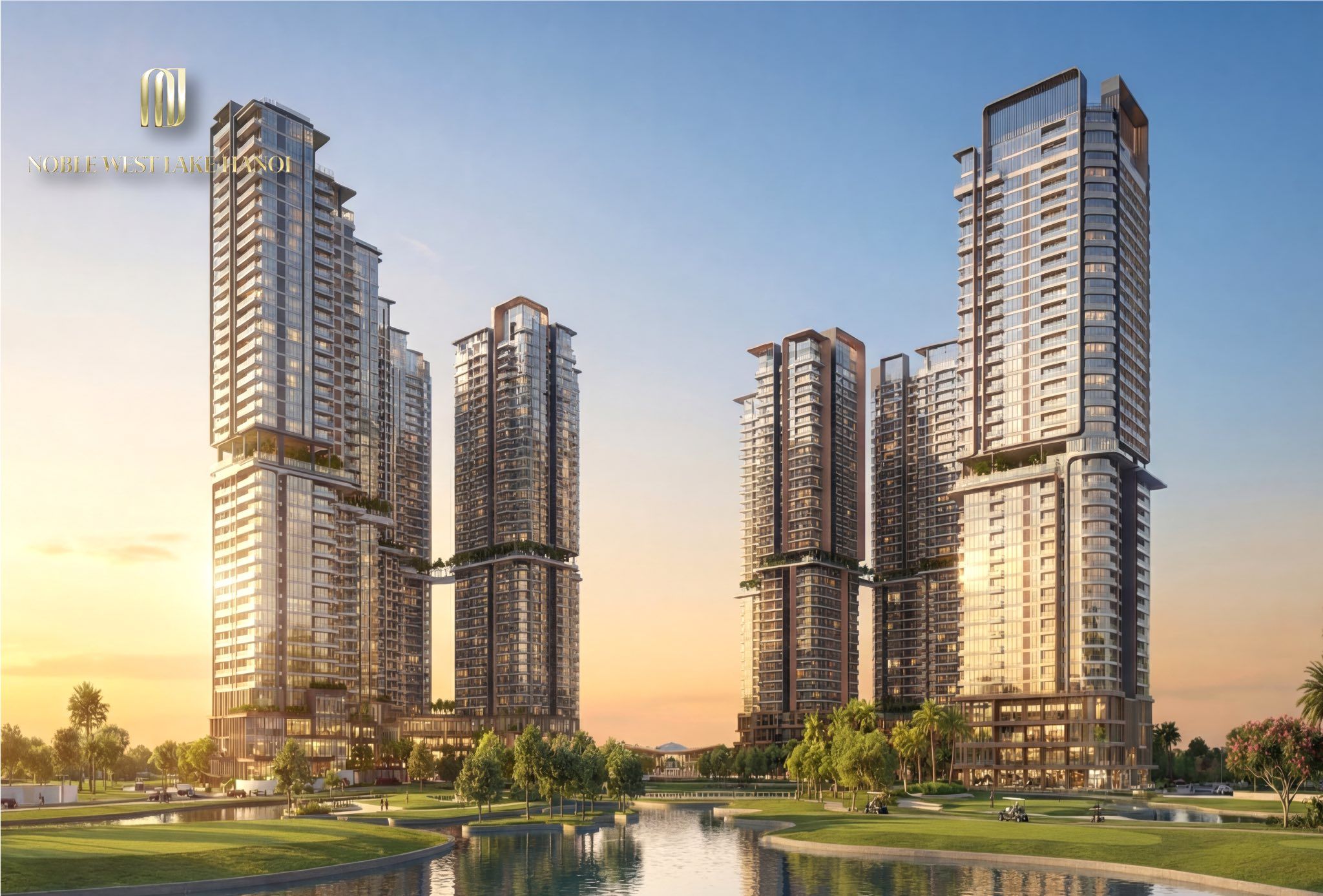 Vị trí Noble West Lake Hanoi và tọa độ kim cương tại trung tâm hành chính mới Tây Hồ Tây