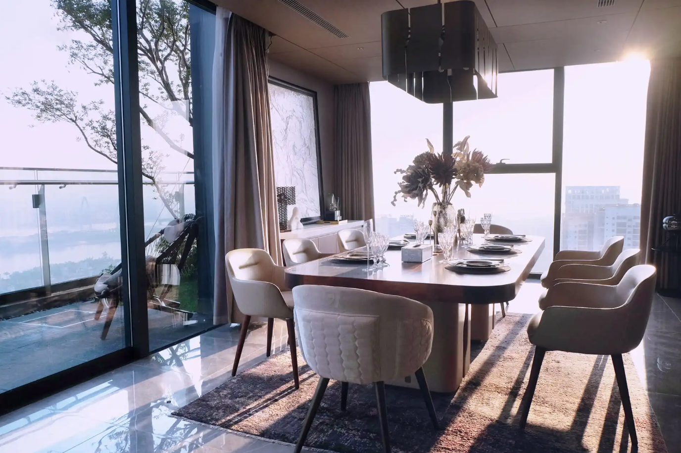 Mặt bằng thiết kế Noble West Lake Hanoi và ngôn ngữ kiến trúc phủ kính panorama đỉnh cao