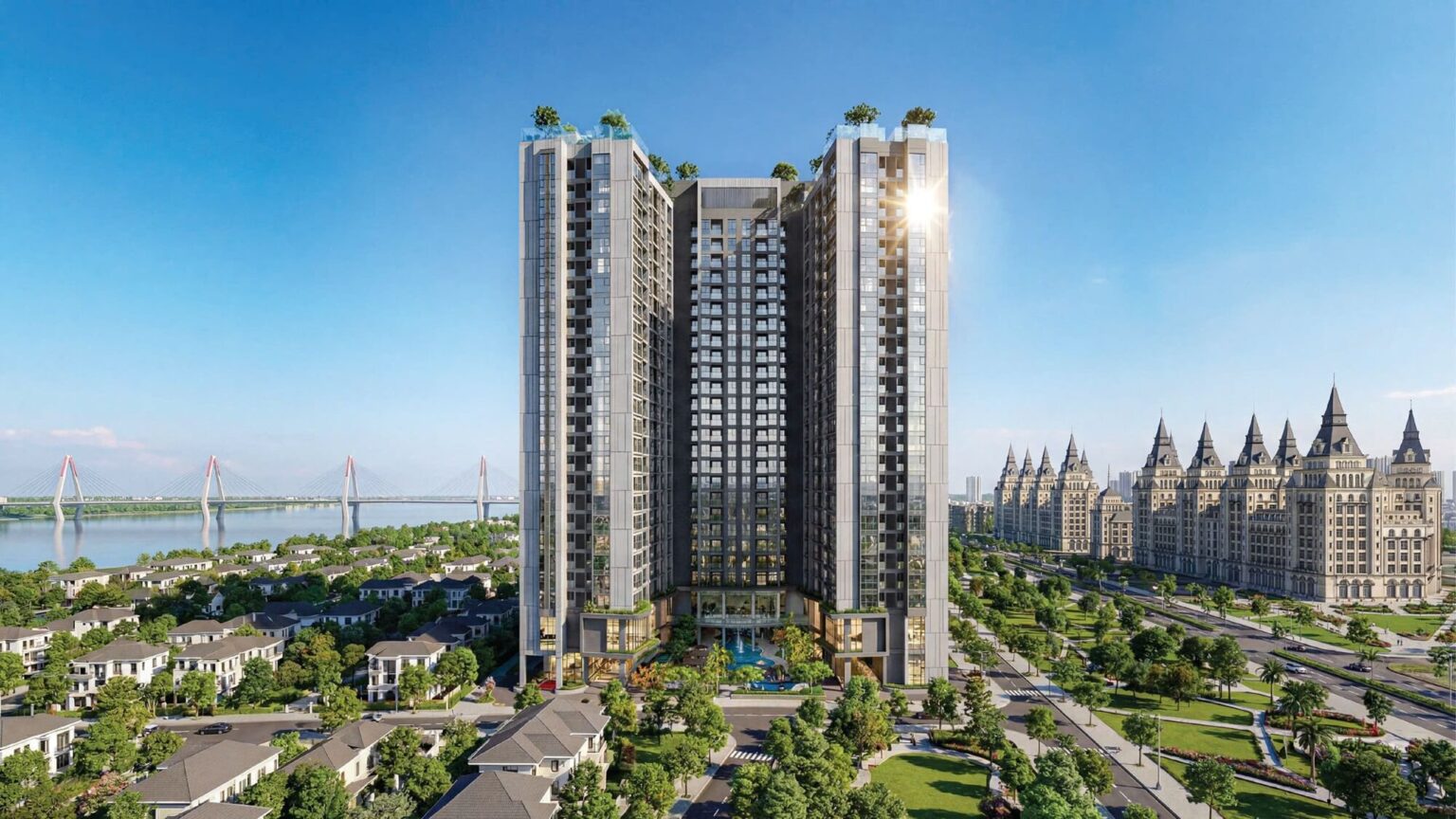 Quy hoạch Sunshine River Park và tầm nhìn đô thị sinh thái thông minh ven sông Hồng