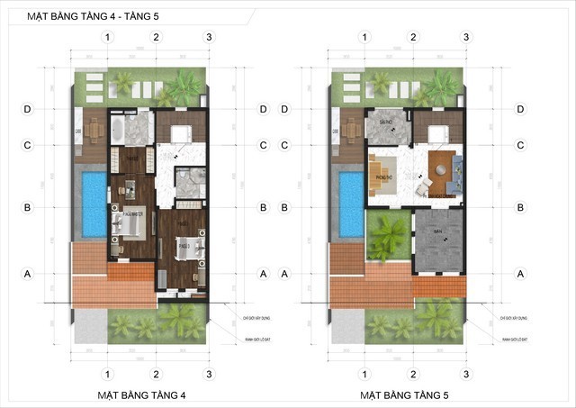Chính chủ cho thuê biệt thự song lập Sunshine Crystal River dãy SL02, hướng Nam nội thất cơ bản 4