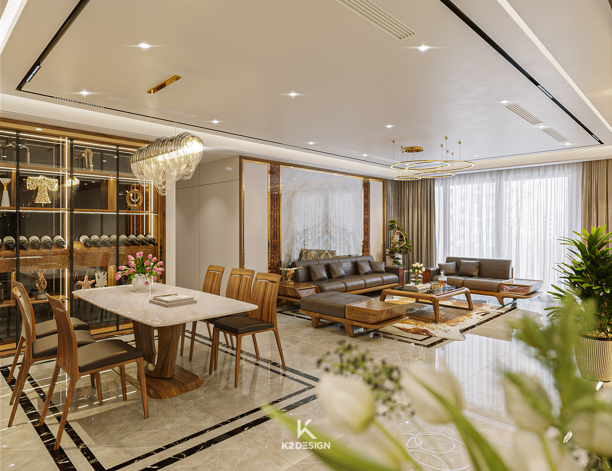 Bán căn hộ 3 phòng ngủ thấp tầng SKY 4, hướng Bắc view nội khu Noble Crystal Tây Hồ