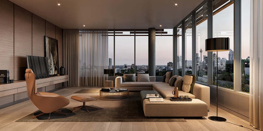 Bán chung cư CapitaLand Ciputra - Maison Privee ban công hướng Đông - DT: 98m2/2PN/2WC view biệt thự