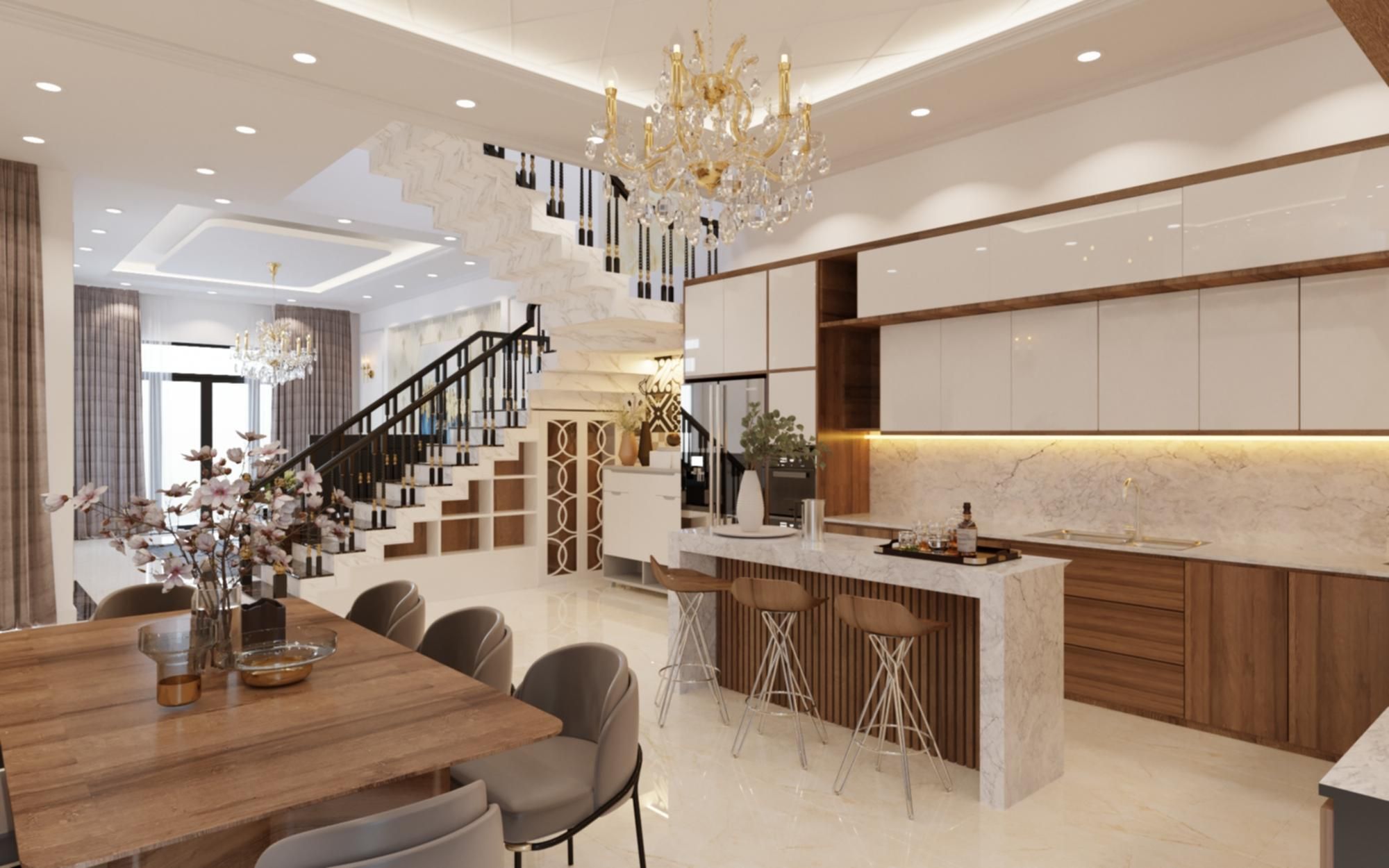 Cần bán liền kề hướng Tây hoàn thiện đẹp, bàn giao full nội thất Noble Palace Tây Thăng Long