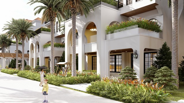 Cho thuê biệt thự song lập Sunshine Wonder Villas có sân vườn, nội thất cơ bản