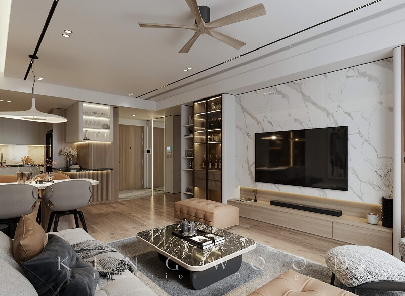 Cho thuê căn hộ chung cư Maison Privee Ciputra - 2 phòng ngủ/2WC tầng trung hoàn thiện cơ bản