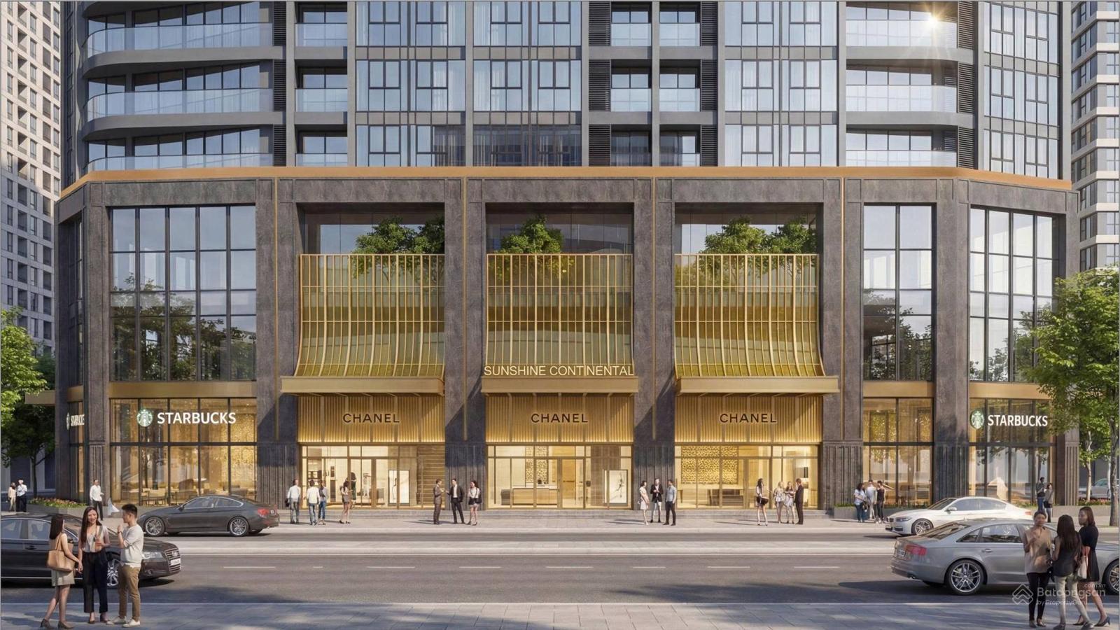 Thiết kế Sunshine Continental Trần Bình và ngôn ngữ kiến trúc phủ kính panorama đỉnh cao tại Mỹ Đình