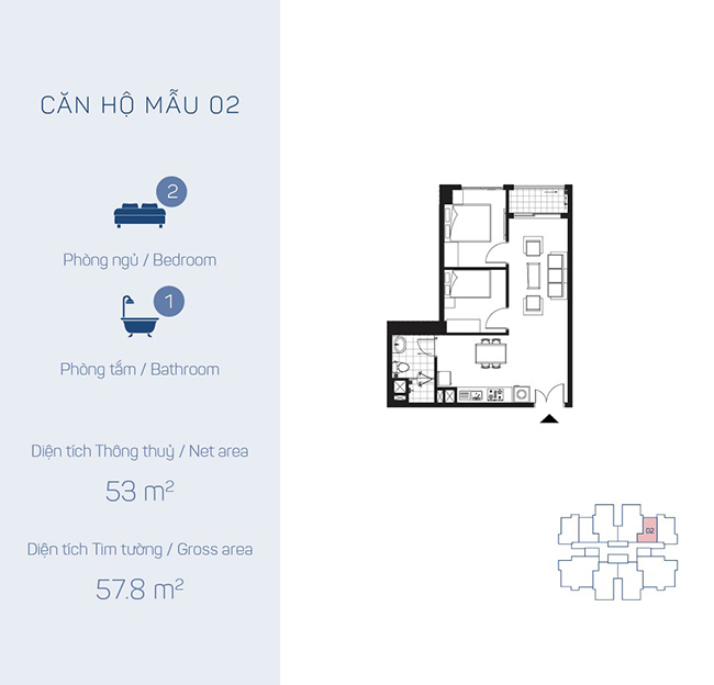 Mặt bằng thiết kế chung cư The Link 2