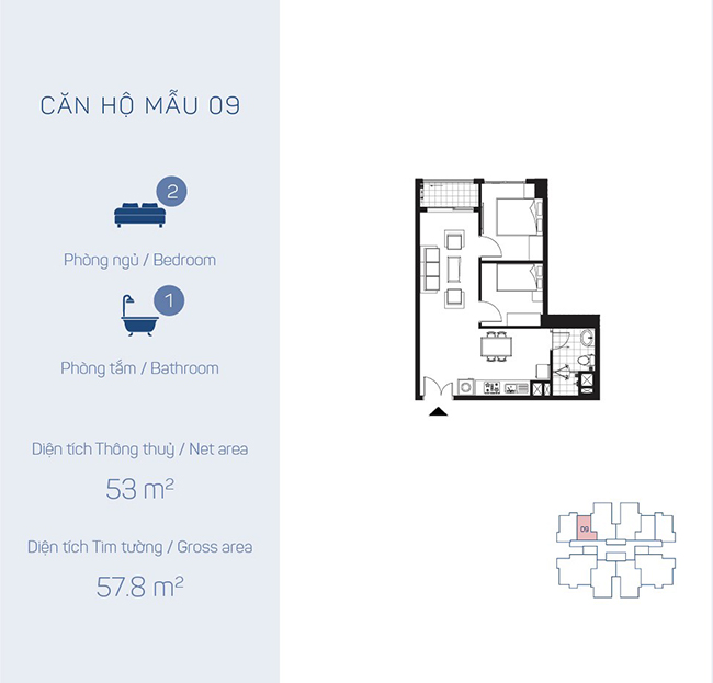 Mặt bằng thiết kế chung cư The Link 10