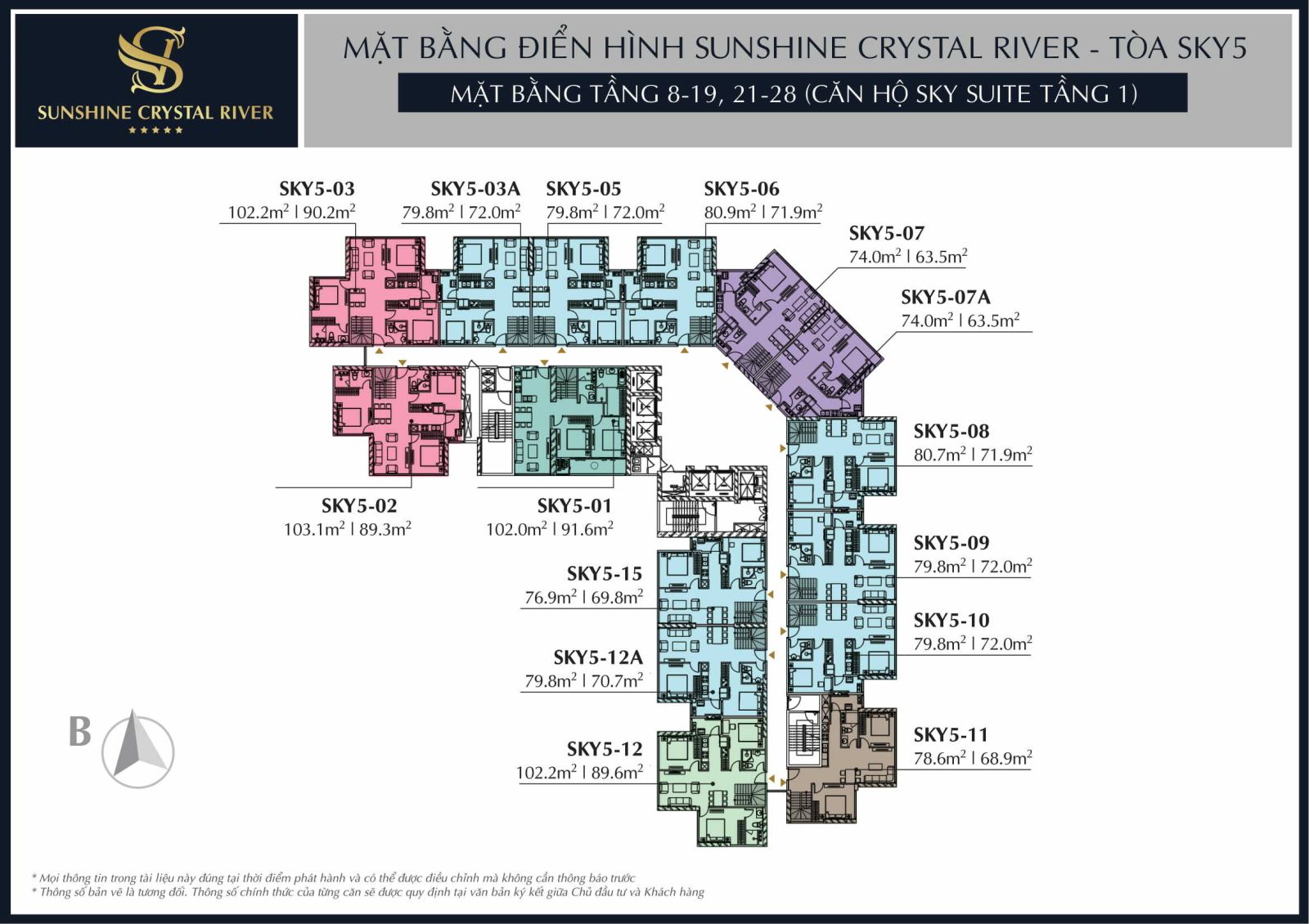 Mặt bằng thiết kế Noble Crystal Tây Hồ