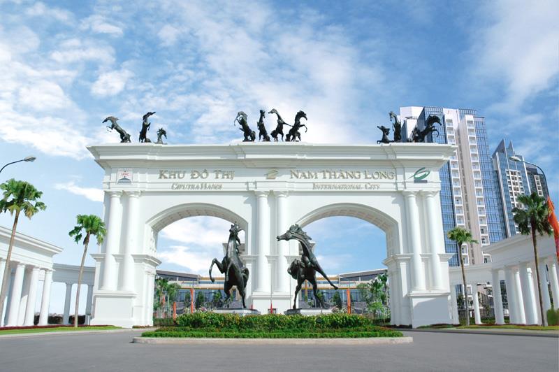 Biệt thự khu P Ciputra trong khu đô thị Nam Thăng Long đẳng cấp.
