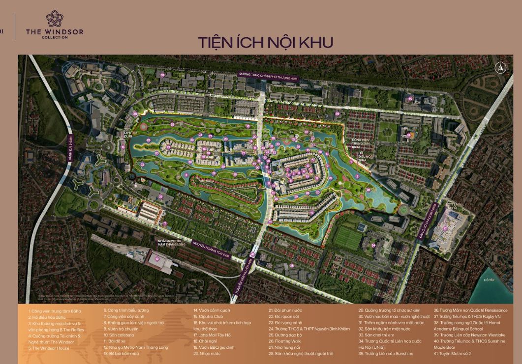 Tiện ích The Windsor Collection Ciputra và đặc quyền thụ hưởng chuỗi dịch vụ resort sinh thái 5 sao đẳng cấp quốc tế