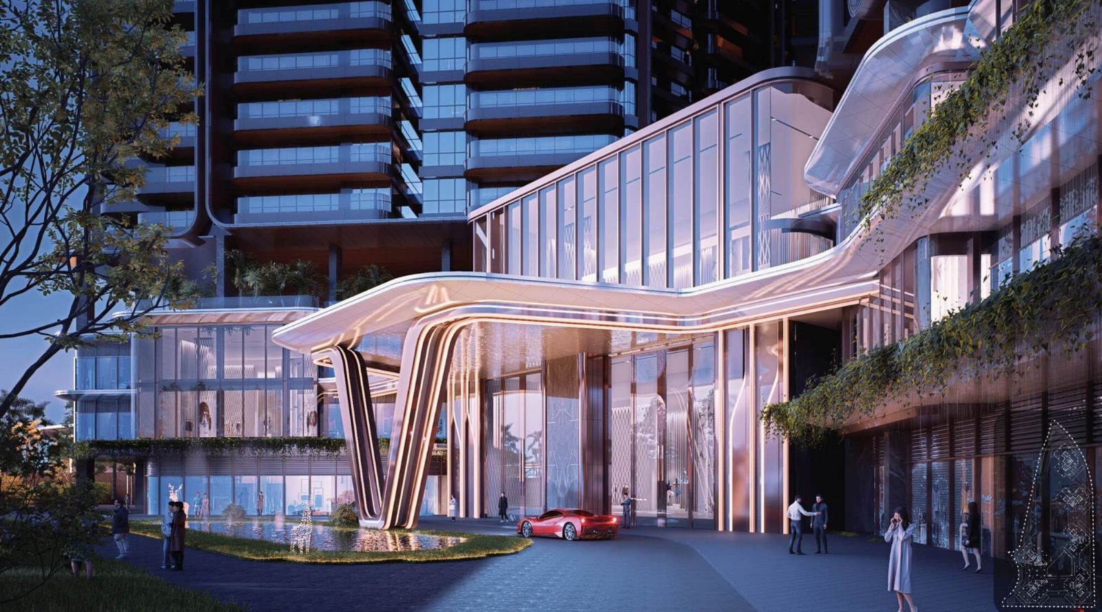 Thiết kế Noble West Lake Hanoi và ngôn ngữ kiến trúc phủ kính panorama rạng rỡ ven hồ Tây