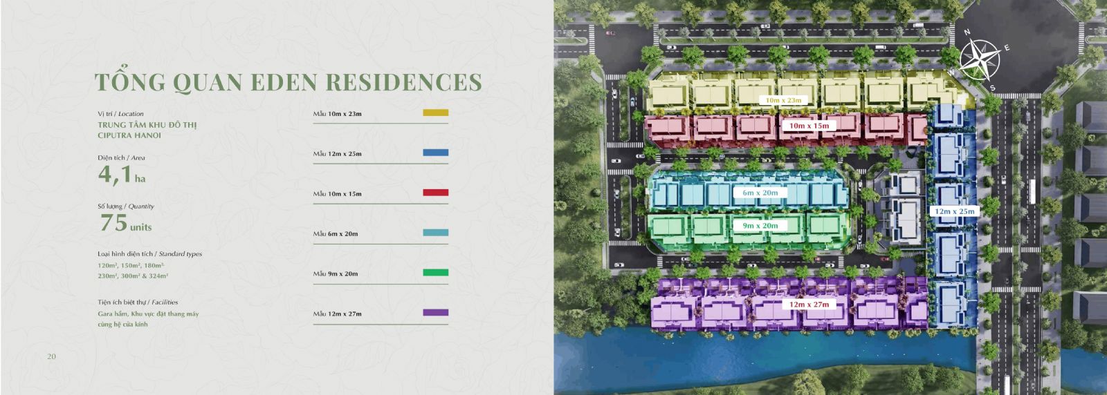 Tổng quan Eden Residences khu P Ciputra và bộ sưu tập biệt thự đảo độc bản dành cho giới thượng lưu